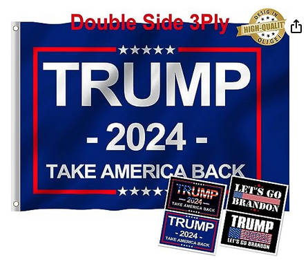 4 pack of 3-ply Trump 2024 Flags